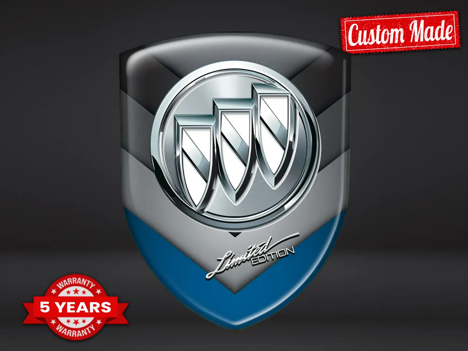 Buick Emblemi Silicone Auto Max Sportivi Chic Durevoli